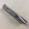 Высокое качество A6702 Высококачественный складной нож Flipper D2 Satin Tanto Blade Ручка из нержавеющей стали с ЧПУ Шарикоподшипник Быстро открывающиеся карманные ножи EDC Открытый инструмент