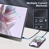 Écran de moniteur de jeu portable de 15,6 pouces avec panneau HDR IPS et double haut-parleur pour PS5 - 1920X1080P, connectivité USB-C