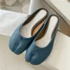 Designer de luxo tabi ballet sapatos elegante clássico casual tornozelo plano simples e versátil couro cordeiro turismo férias sapatos casuais