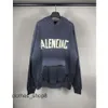 Version Hoodies balencigs Designer Hoodie Family Mens Sweaters Fashion 24ss High New Tape Letter Printing Hooded Casual Loose Men YY3P