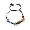 Tiktok Live Bracelet en pierre d'agate de cristal naturel tissé à la main avec bracelets réglables et ensemble de bracelets pour filles, Vsco Friendship Boho Bijoux