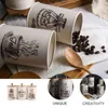 Storage Bottles 3 Pcs Tank Coffee Jars Tea Leaf Can Covers Ceramic Canister Kitchen Container Dust-proof Sugar Spice