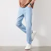 Jeans da uomo taglia Plus 44 46 48 Pantaloni estivi in denim casual da lavoro in stile classico elasticizzato azzurro chiaro Pantaloni di marca maschile