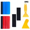 6PCS kleine Schaber für Autofensterfolie Auto Vinyl Wrap Tool Kit Glasreinigung kann für Handyfolie Autozubehör verwendet werden