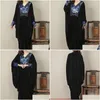 민족 의류 중국 스타일 빈티지 여성 옷 2022 패션 롱 드레스 느슨한 드레스 캐주얼 플러스 크기 Maxi Robe Femme 10441 드롭 배달 dhqiz