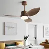 Restaurant ventilateur lumières moderne simplicité DC télécommande noir plafond salon intérieur 110 V 220 V électrique