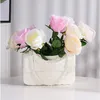 クリエイティブ樹脂の植木鉢ブラックピンクの白い3色の贈り物