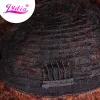 Wigs Lydia Afro ricci di parrucche sintetiche corta parrucca resistente al calore Kanekalon per donne afroamericane Black Mix Color