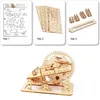 Blöcke 3D Holz Murmelbahn Puzzle Spielzeug Kinder Zusammenbau Konstrukteur Blöcke Modelle zum Bauen DIY Puzzle Eisenkugel Mechanische Spur 240401