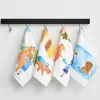 Towel 1Pc 26x50cm Gauze Cotton Cartoon Animal Art Painted Children Kids Baby Home Bathroom Hand Face