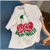 T-Shirts Kids Fashion Tshirts Luxury Designer T Shirt Tops Tees Boys Girls Red Cherries Embroidered Letter Cotton Short Sleeve Plove Dhpsi