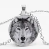 Colliers pendentifs chauds !Mode Vintage nordique sorcellerie loup chaîne nouveauté Animal Cool loup pull porte-chaîne cadeau collier pendentif bijoux 240330