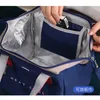 大きなランチバッグの女性防水性簡潔な便利な新鮮なクーラーバッグサーマルブレックファーストフードボックスポータブルピクニック旅行WY280 240320