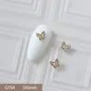 10st Luxury Bow Pearl Chain Butterfly 3D Alloy Nail Art Zircon Pearl Metal Manicure Nails Accessories Diy Decorations Charms 240401