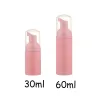 Flaskor 14/28st 30/60 ml Hela pulverplastskum Pumpflaska Tomma ansiktsögonfransar Kosmetisk flaskrengörare Svål Dispenser Foam Bottle