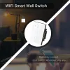 Stecker 1/2/3/4gang Tuya WiFi Smart Touch Switch EU Home Light Wall Taste Smart Life Neutral Draht für Alexa Google Home Assistent Alice