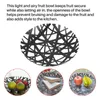 Ensembles de vaisselle 2498 Tower Fruit Bowl - Support de panier de comptoir noir