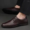 Scarpe casual Mocassini da uomo neri Mocassini morbidi e traspiranti Uomo Scarpe da barca in pelle di alta qualità Guida maschile