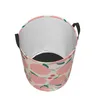 Laundry Bags Waterproof Storage Bag Peach Pastel Background Household Dirty Basket Folding Bucket Clothes Toys Organizer
