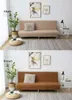 Stol täcker soffa täckning för vardagsrum armlöst fleece solid tygfamilj 1/2/3/4 platser husdjurskrapskydd