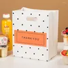 Presentförpackning 50st/mycket förtjockar plastpåse Takeaway dessert stormarknad livsmedelsbutiker shopping väskor matförpackning julfest