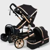 Bebek arabası 3 arada 1 orijinal taşınabilir taşıma katlı çocuk arabası alüminyum çerçeve arabası