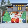 Wandteppiche, Garage, Weihnachts-Tapisserie, Kawaii-Weihnachtsmann, übergroßer Hintergrund, Stoff, Party-Dekoration, Wand, Boho-Raumdekoration, zum Aufhängen