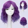 Wigs MSIWIGS Short Bob cosplay parrucca per donne capelli verdi sintetici Nuovo stile parrucca resistente al calore estivo naturale con scoppi laterali