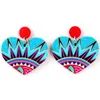 Orecchini pendenti FishSheep grande cuore acrilico a goccia per le donne coreane adorabili geometriche Boho ciondolo orecchini pendenti regali di gioielli di moda