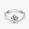Serenity GRA Certified 15CT Rings Lab Diamond Solitaire Ring for Women Engagement Promise Wedding Bands Fine Jewelry 240402