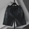 Dou Dian Zomer Nieuwe Split Ice Silk Strandbroek Trendy Casual Shorts voor heren