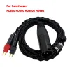 액세서리 4pin XLR HD600 HD65 HD650 HD580 헤드폰 OFC 스플리터 케이블 고주파 와이어 용 균형 잡힌 교체 업그레이드 케이블