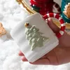 Tasses 380ML Arbre de Noël Imprimer Drinkware Cuisine Tasses à café en céramique Cadeau Grande poignée Conception avec couvercle