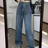 女性のジーンズデニムパンツ女性のためのまっすぐルーズデイリークラシックデザインブランド4シーズン到着韓国小型特大S-4XL 5xl