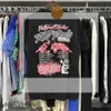 Hellstar T-shirt Designer T-shirts T-shirt graphique Vêtements Vêtements Hipster Tissu délavé Street Graffiti Lettrage Feuille d'impression Vintage Noir Ample Coupe Plus Taille 962