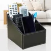 2023 1pcs Leather Remote Control Organizer Phone Desktop Storage Box Organizer Box Closet Organizer Storage Box Wooden Box