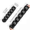 Chaussettes pour hommes Hip Hop rétro blanc fou vélo unisexe Style de rue motif imprimé drôle Happy Crew chaussette garçons cadeau