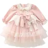 Girls' Dress 2024 New Spring Children's Clothing Princess Dress Children's Spring Little Baby Dress