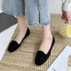 Sıradan Ayakkabı İlkbahar ve Sonbahar Tarzı Kadın Tendon Sole All Maç Kare Toe Moda Küçük Tek Pompalar