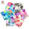 Autocollants de fenêtre 6pcs 12 "x 10" Bundle Nuages Tie Dye Transfert de chaleur Fer sur T-shirts Presse HTV Film DIY Festival Vêtements Décor pour Cricut