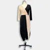 Casual Dresses 2024 Women's Fashion Two-Color Black and Gold National Wind High midje Sequined Dress Elegant Sexy Evening Ladies