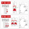 Contrôles DC MCB 12V 24V 48V 60V 110V Circuit Batterie Batterie Protection Protéger Positif négatif Circuit 2P 10A 20A 50A 100A 125A 150A