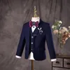 Flower Boys Blue Wedding Suit Kids Pografi