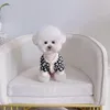 Vêtements pour chiens Manteau pour animaux de compagnie durable doux à la peau Texture douce bien cousue Veste florale Costume Vêtements d'extérieur Facile à porter