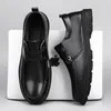 Chaussures habillées Casual Cuir Hommes Garçons Pois 2024 Automne Style britannique Slip-on Business