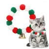 Hundehalsbänder, elastisches Katzenhalsband, kleines Weihnachtsprodukt, Haustier-Urlaubspflege, Krawatten, Fliege, Zubehör