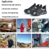 Tillbehör Suadex Arbetssäkerhetsskor Steel Toe Stövlar Puncture Proof Safety Work Shoes For Men Women Work Sneakers Plus Eur Size 3748