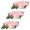 Fleurs décoratives 3 pcs chandeliers Garland Rings Pilier Decor Mariage Layout