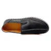 Scarpe casual da uomo in pelle fatte a mano comode mocassini slip on appartamenti mocassini tooling uomo