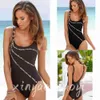 Womens Swimwear Hotsale Womens Swimwear designer bikini swimsuits Sexy Sólido Com Nervuras Mulheres One Piece Swimsuit Feminino Cintura Alta Maiô Verão Beach Wear